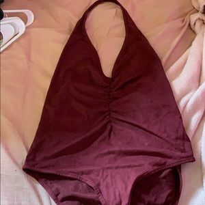 Burgundy/ Maroon Bodysuit